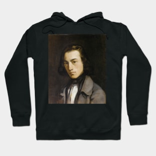 Portrait of a Young Man by Jean-Francois Millet Hoodie